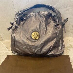 Vintage Gucci Metallic Pewter Hysteria Hobo Bag w Dust bag